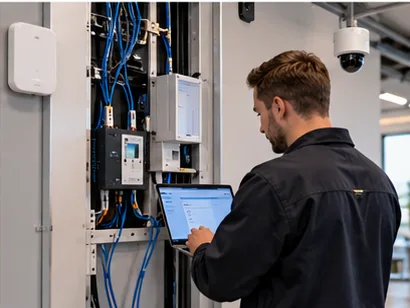 Technicus bij oplevering en beheer