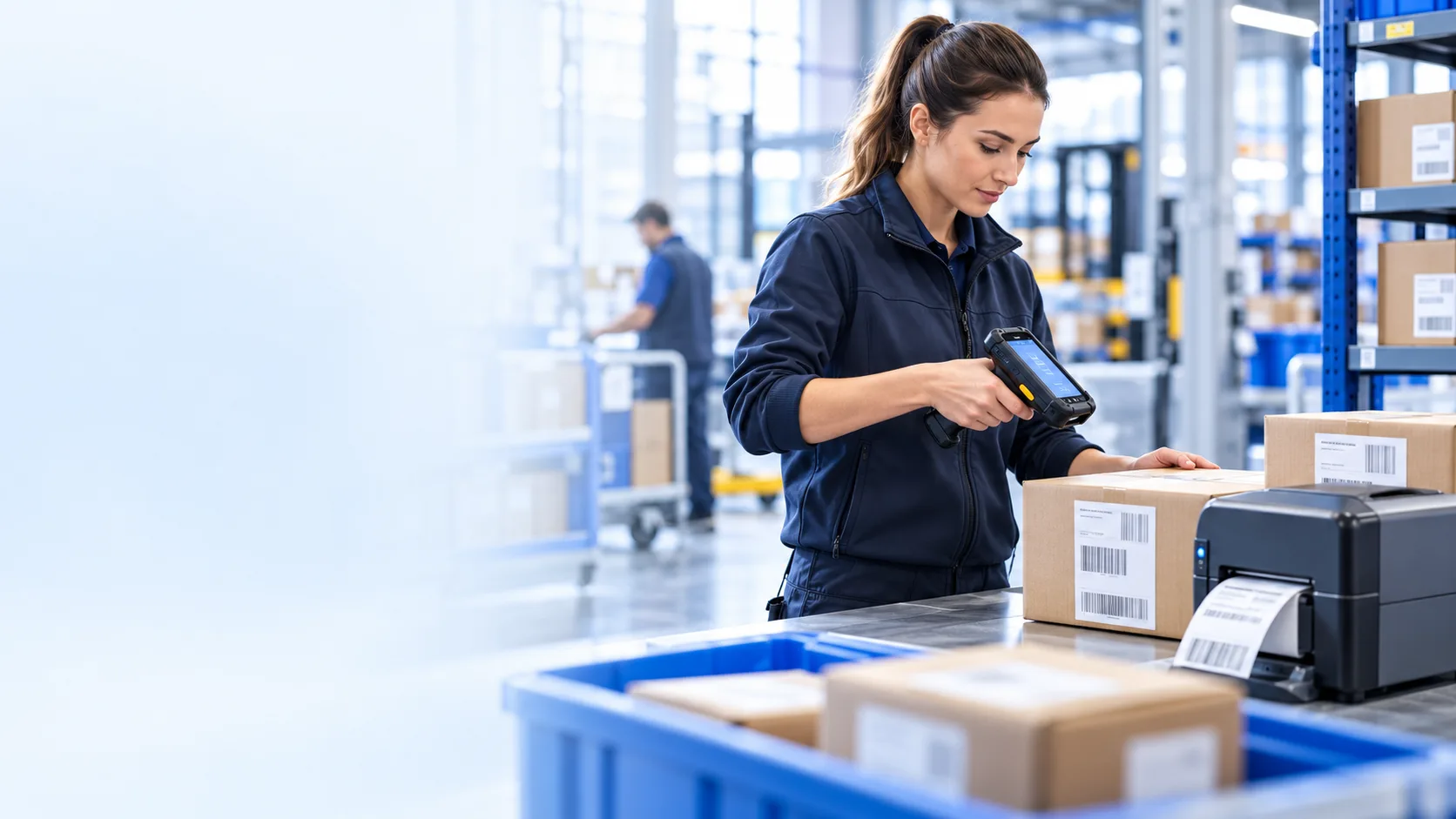 Professionele scanner voor traceerbare medische logistiek