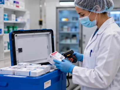 Mobiele registratie bij medicatie en gekoelde goederen