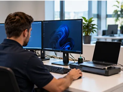 Complete zakelijke computerwerkplek voor Displays & digital signage