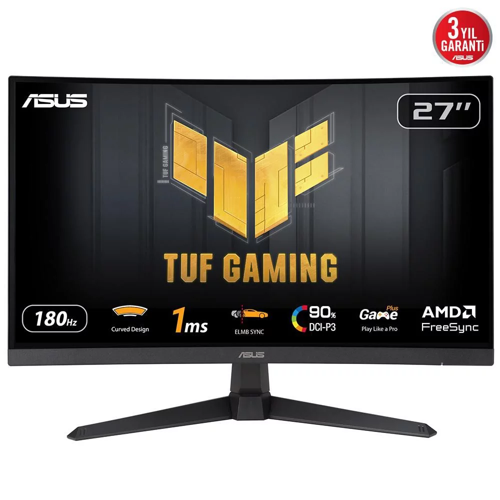 ASUS TUF Gaming VG27VQ3B gebogen gamingmonitor – 180 Hz – 90LM0A90-B01170