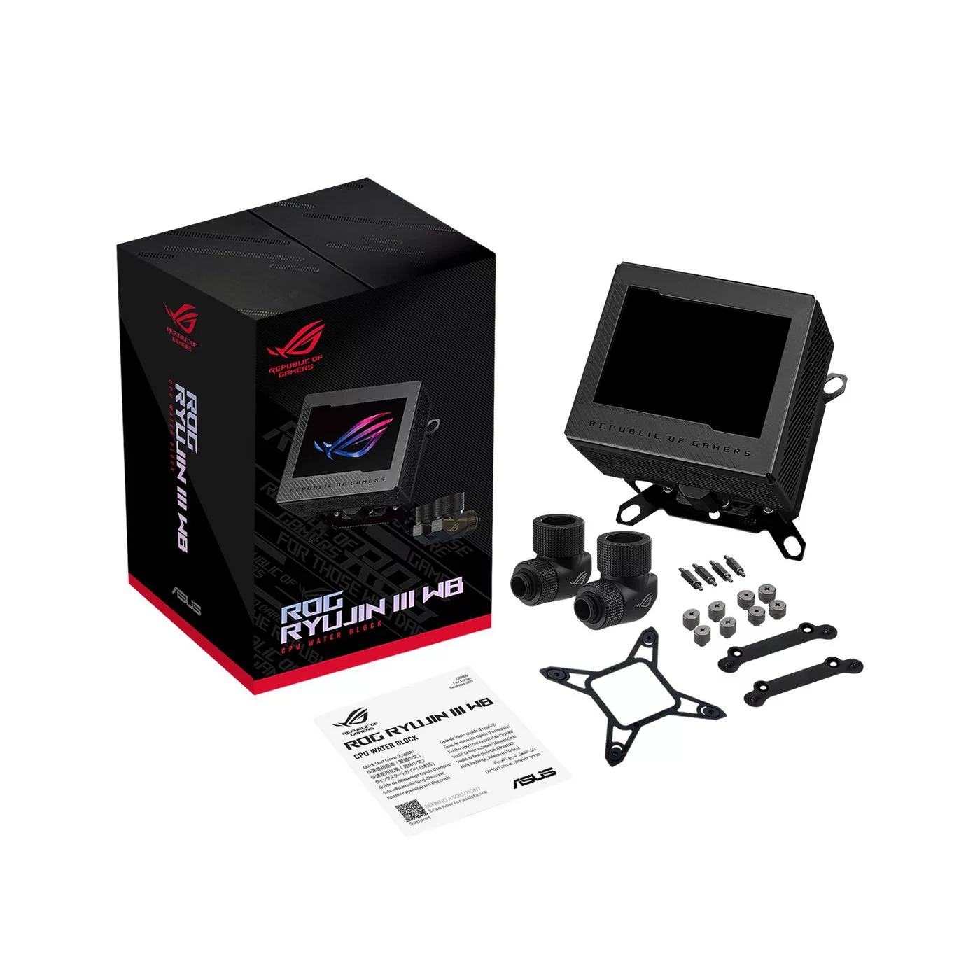 ASUS ROG Ryujin III WB CPU-waterblok – 3,5-inch LCD – 90RC00V0-M0UAY0