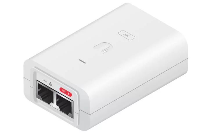 Ubiquiti PoE Injector, 24VDC, 12W (POE-24-12W-WH)