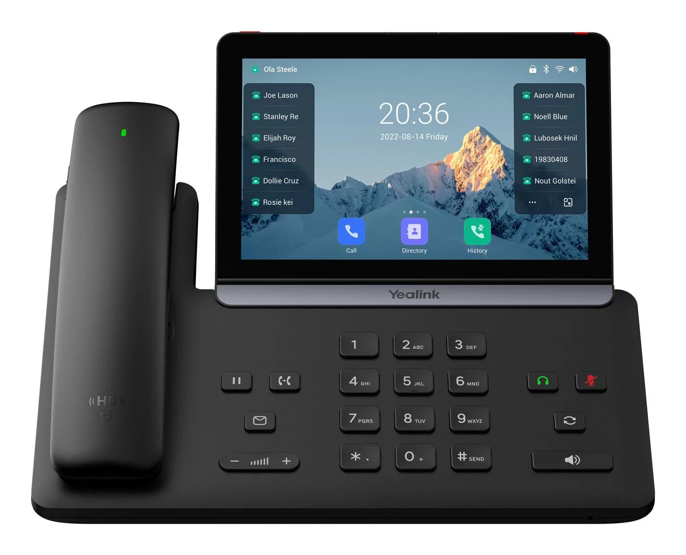 Yealink SIP-T88W Pro IP-telefoon – Bluetooth-hoorn en 7-inch touchscreen – 1301228