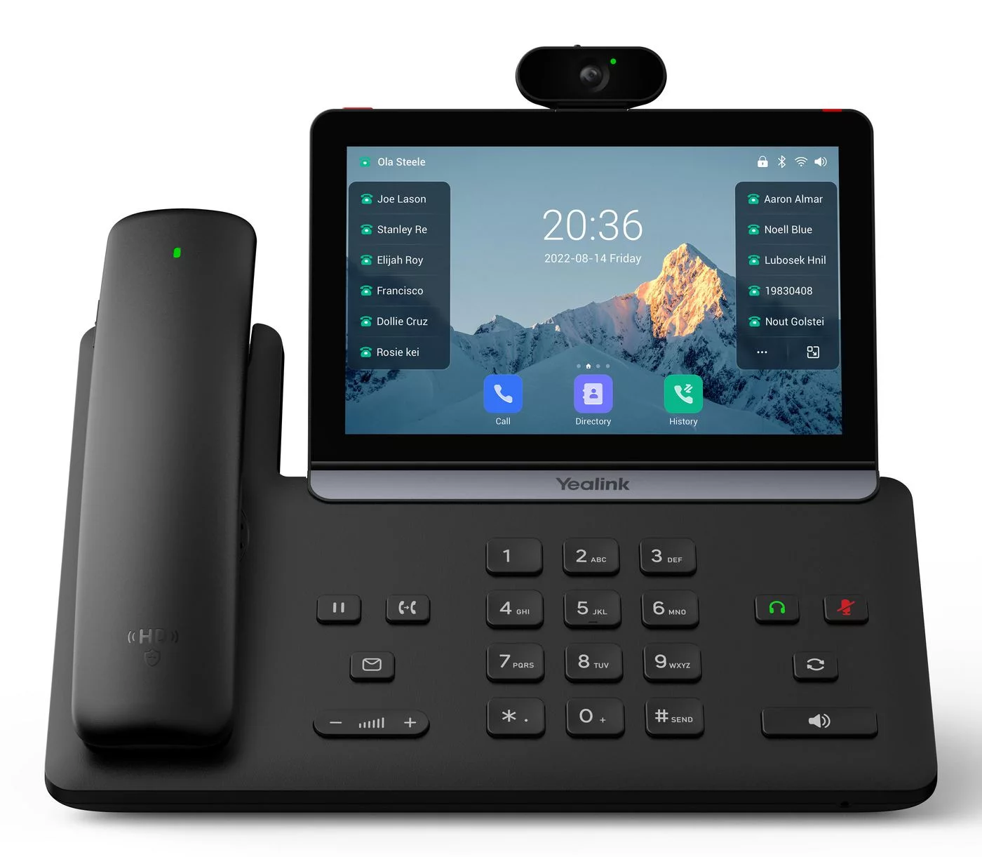 Yealink SIP-T88V Pro IP-telefoon – 7-inch touchscreen en Bluetooth-hoorn – 1301230