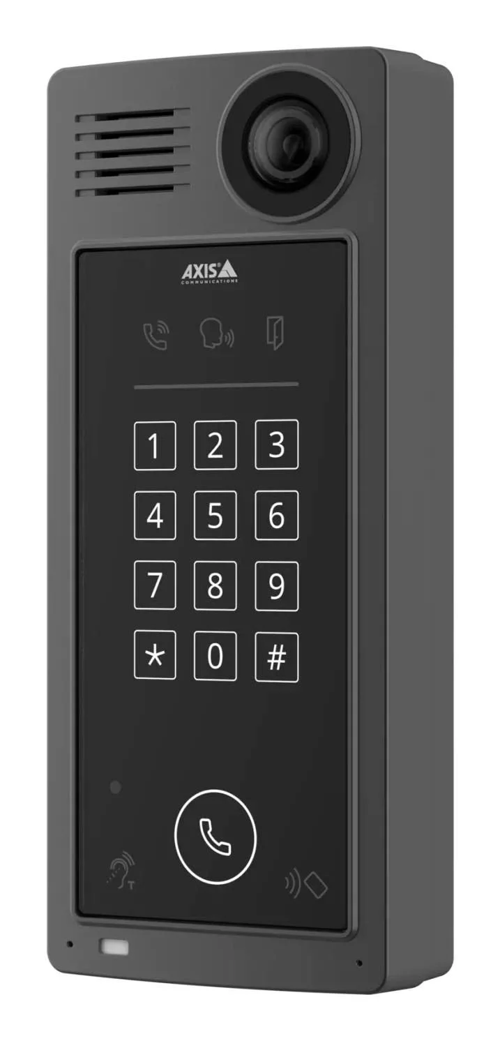 Axis A8207-VE Mk II netwerkvideo-deurstation – 6 MP camera en RFID-lezer – 02026-001