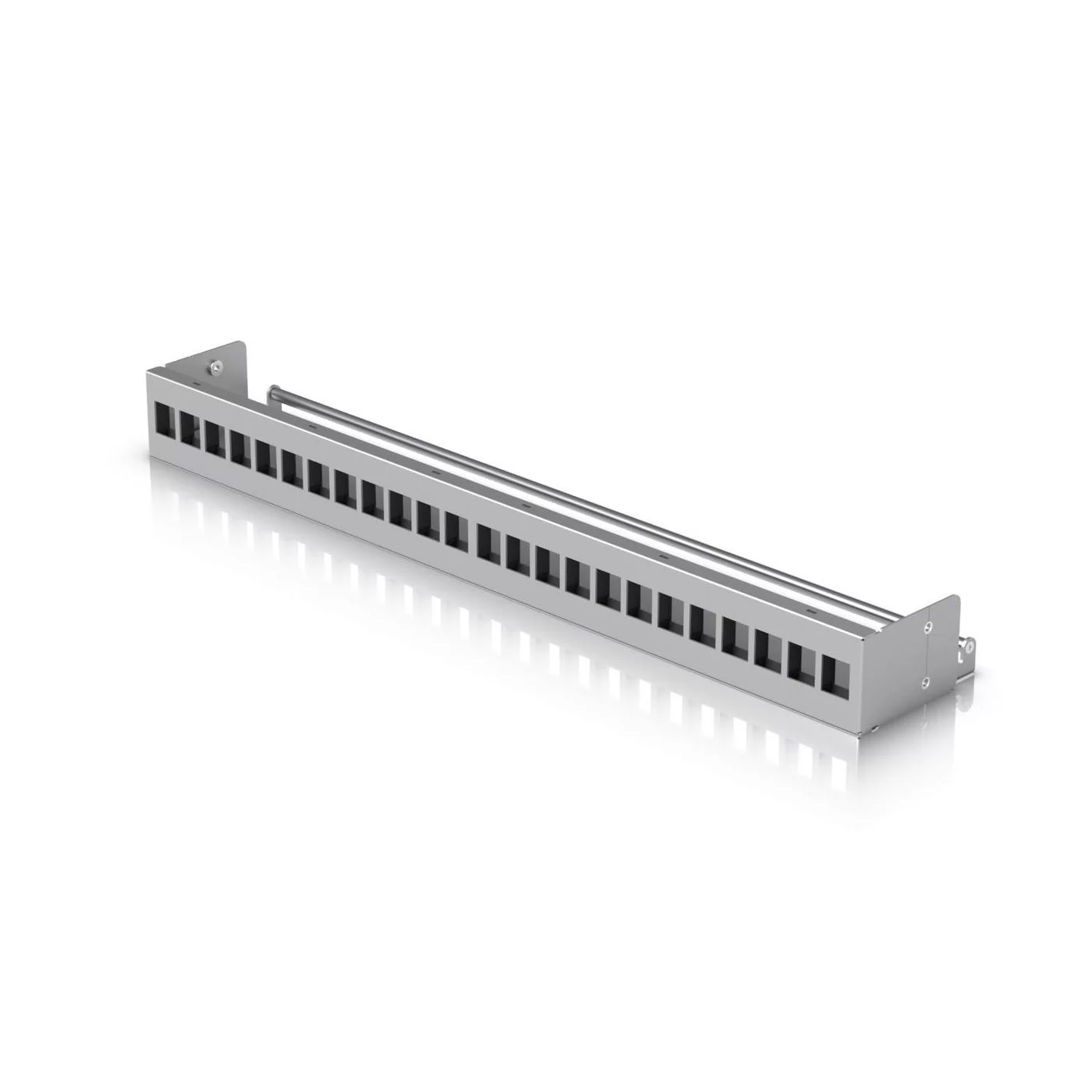 Ubiquiti 24-Port Blank Keystone Patch Panel – 1U met kabelmanagement – UACC-Rack-Panel-Patch-Blank-24