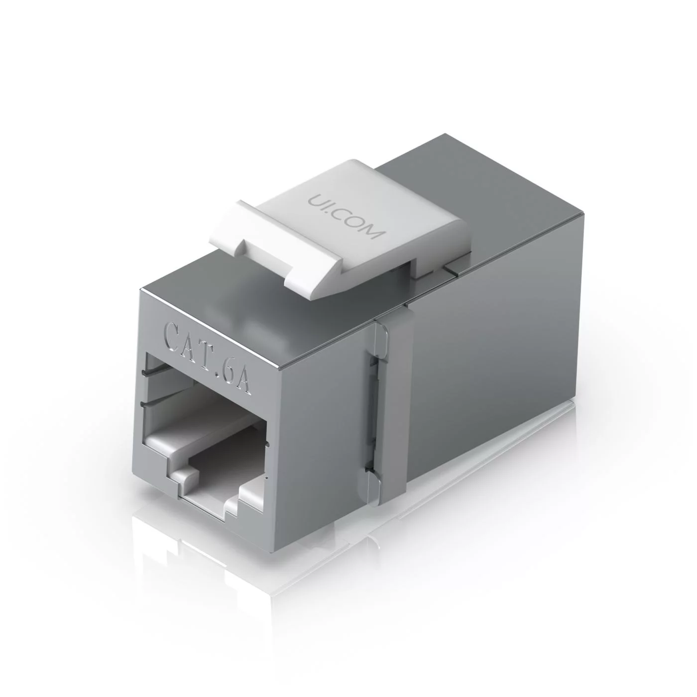 Ubiquiti Cat6A Keystone Coupler – pass-through, 12-pack – UACC-KEYSTONE-COUPLER-C6A