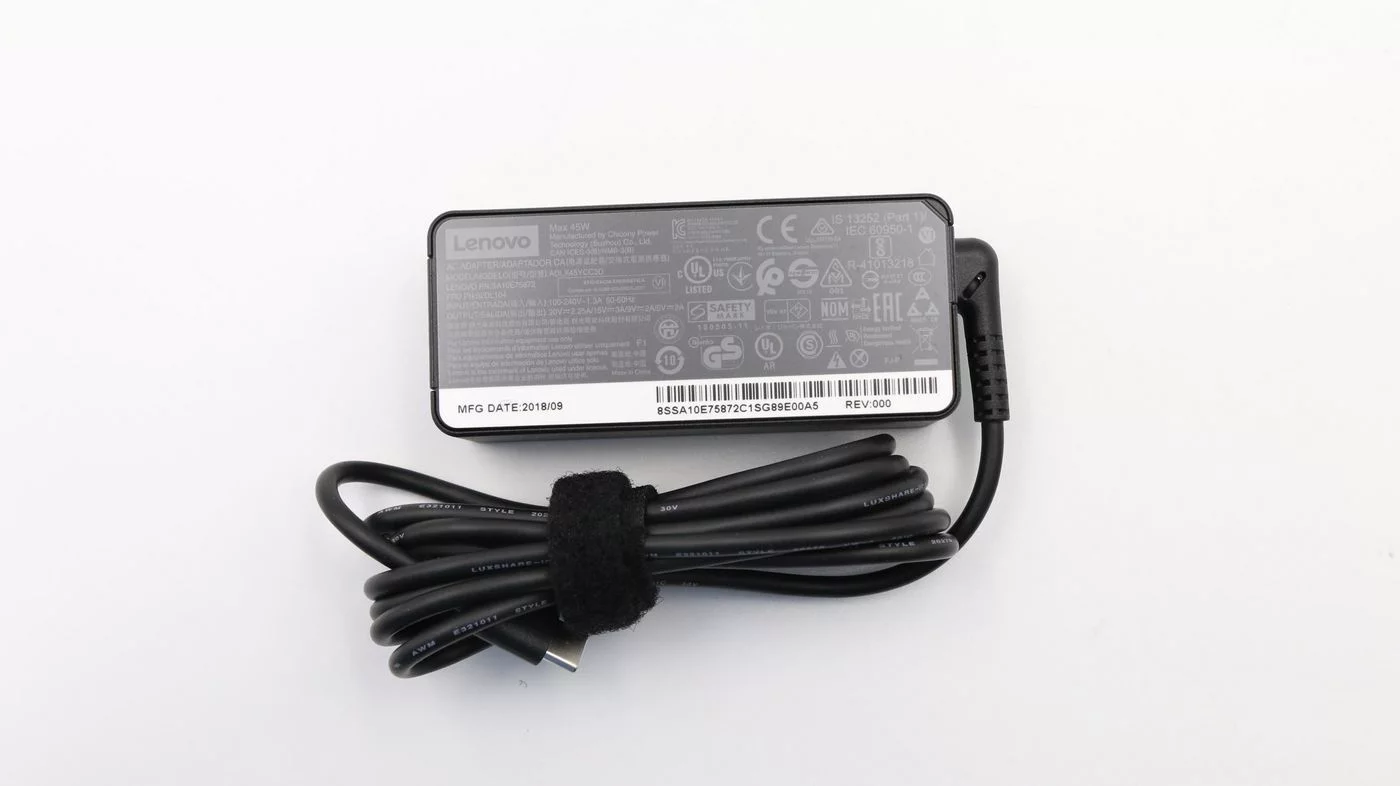 Lenovo 45W USB-C voedingsadapter – 45 W vermogen – 02DL104