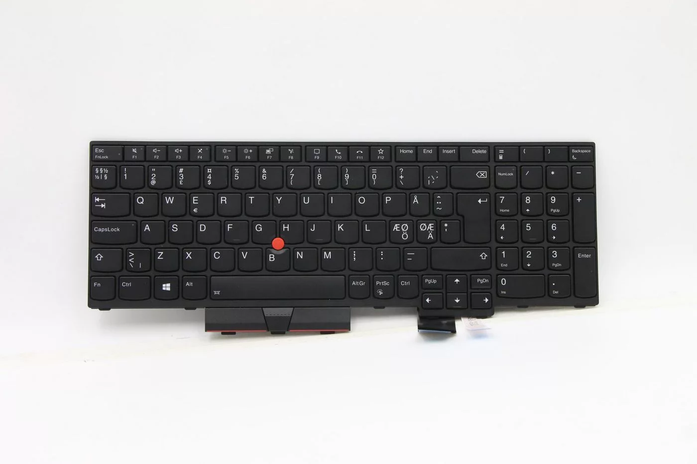 Lenovo ThinkPad P15 Gen 1 geïntegreerd toetsenbord – Scandinavische indeling met numeriek deel – 5N20Z74893