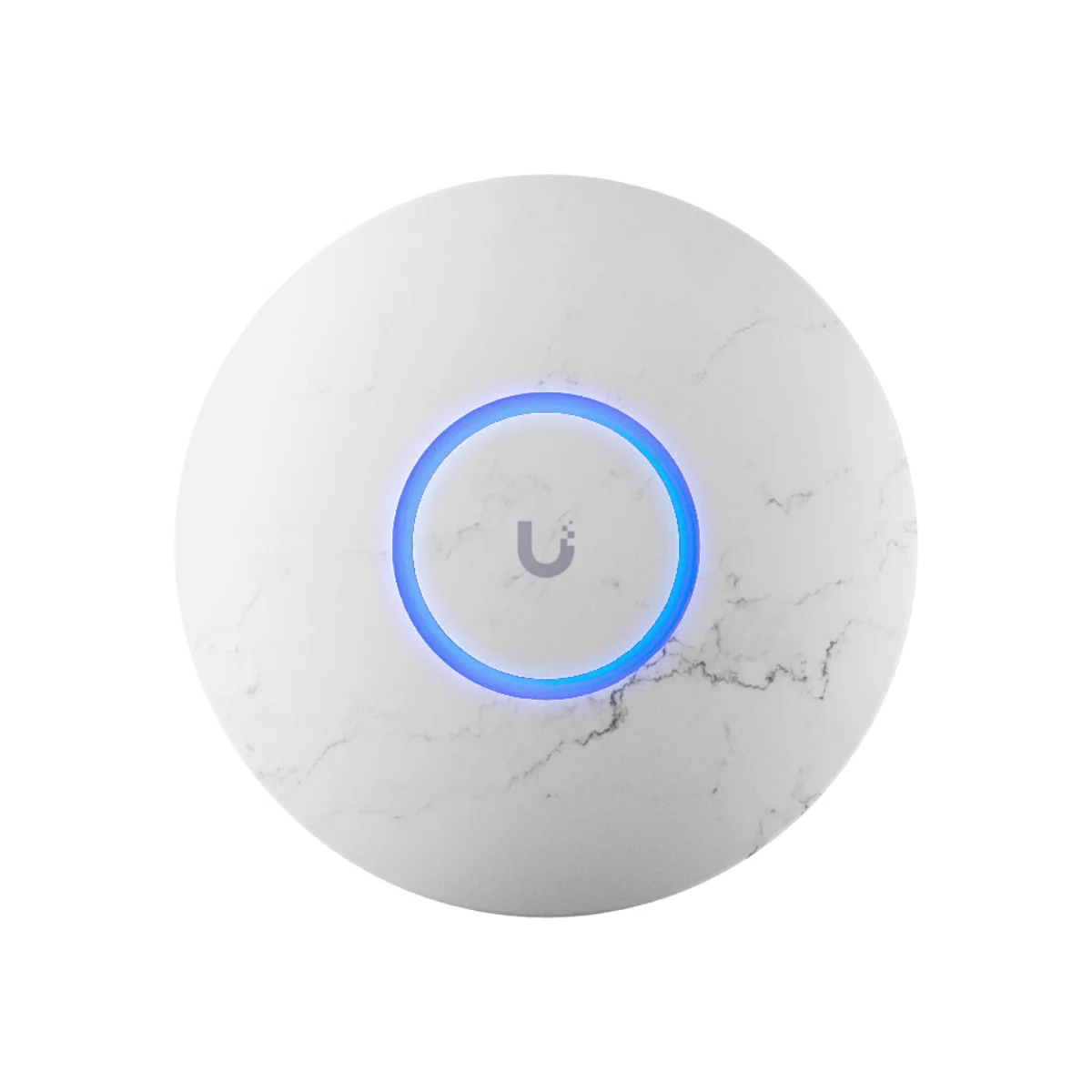 Ubiquiti nHD-COVER-MARBLE-3 marmeren cover gemonteerd op een accesspoint