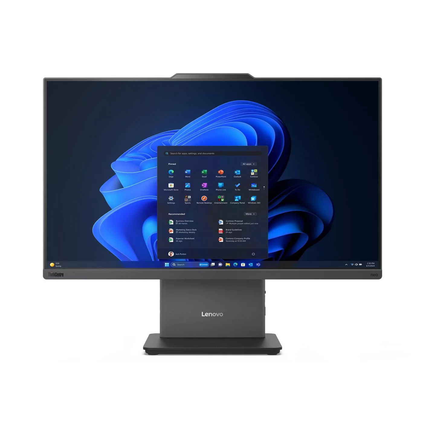 Lenovo ThinkCentre neo 50a 24 Gen 5 all-in-one pc – touchscreen – 12SD006APB