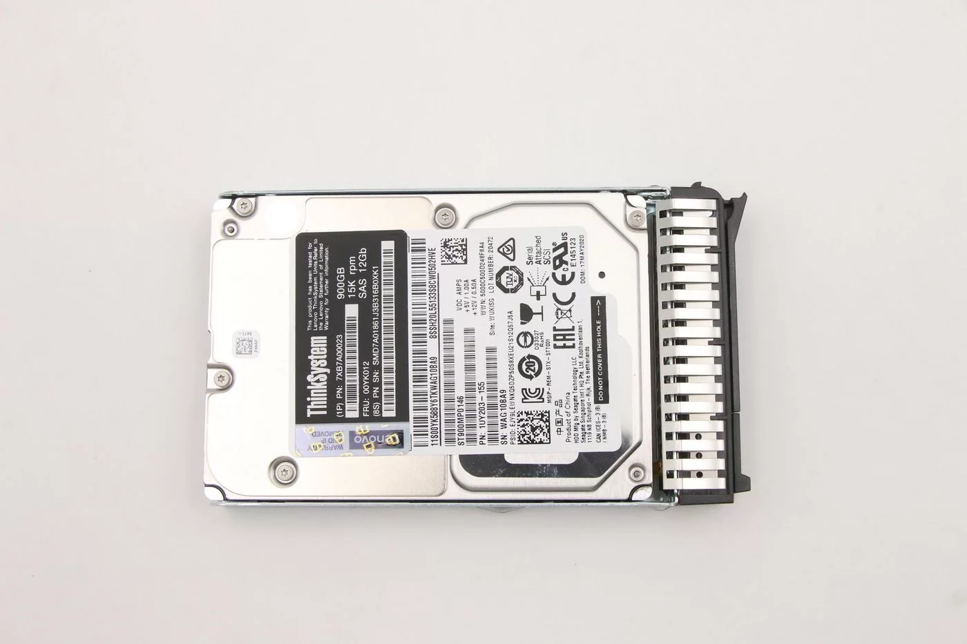 Lenovo ThinkSystem 2,5 inch SAS harde schijf – 900 GB, 15K, hot-swap – 00YK012-RFB-RFB