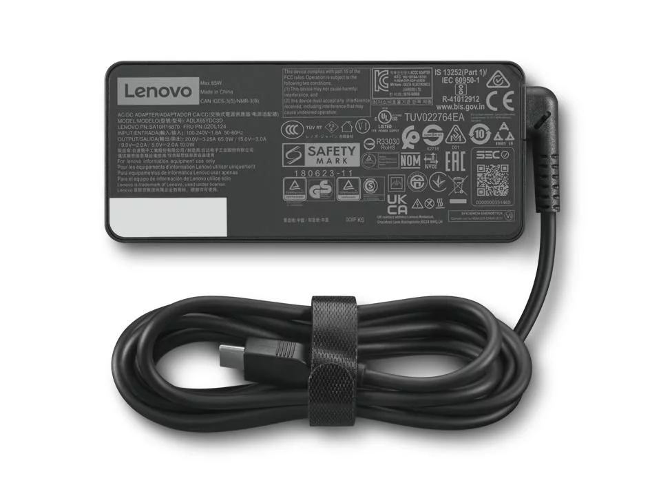 Lenovo USB-C 65W AC-adapter – Britse stekker – GX20P92521