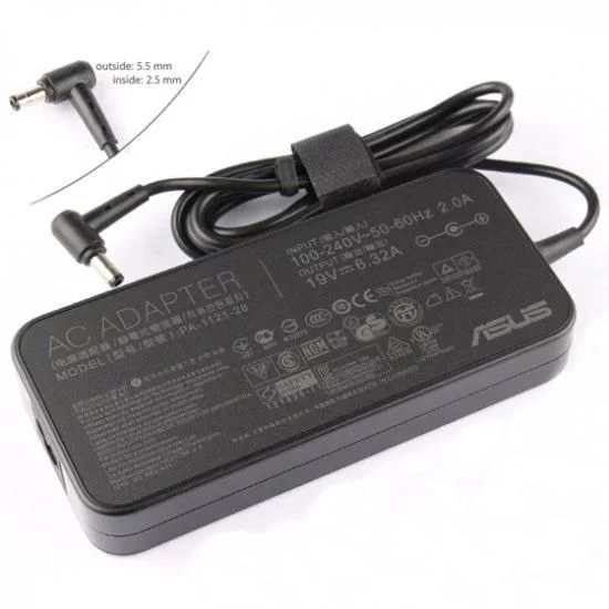 Asus 120W notebookadapter – 19V uitgang en 5,5 x 2,5 mm haakse stekker – 0A001-00063000