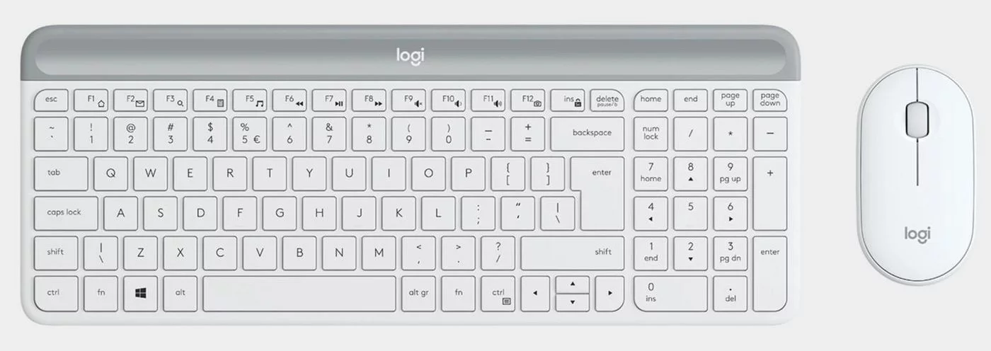 Logitech MK470 Slim Combo toetsenbord- en muisset – off-white – 920-009199