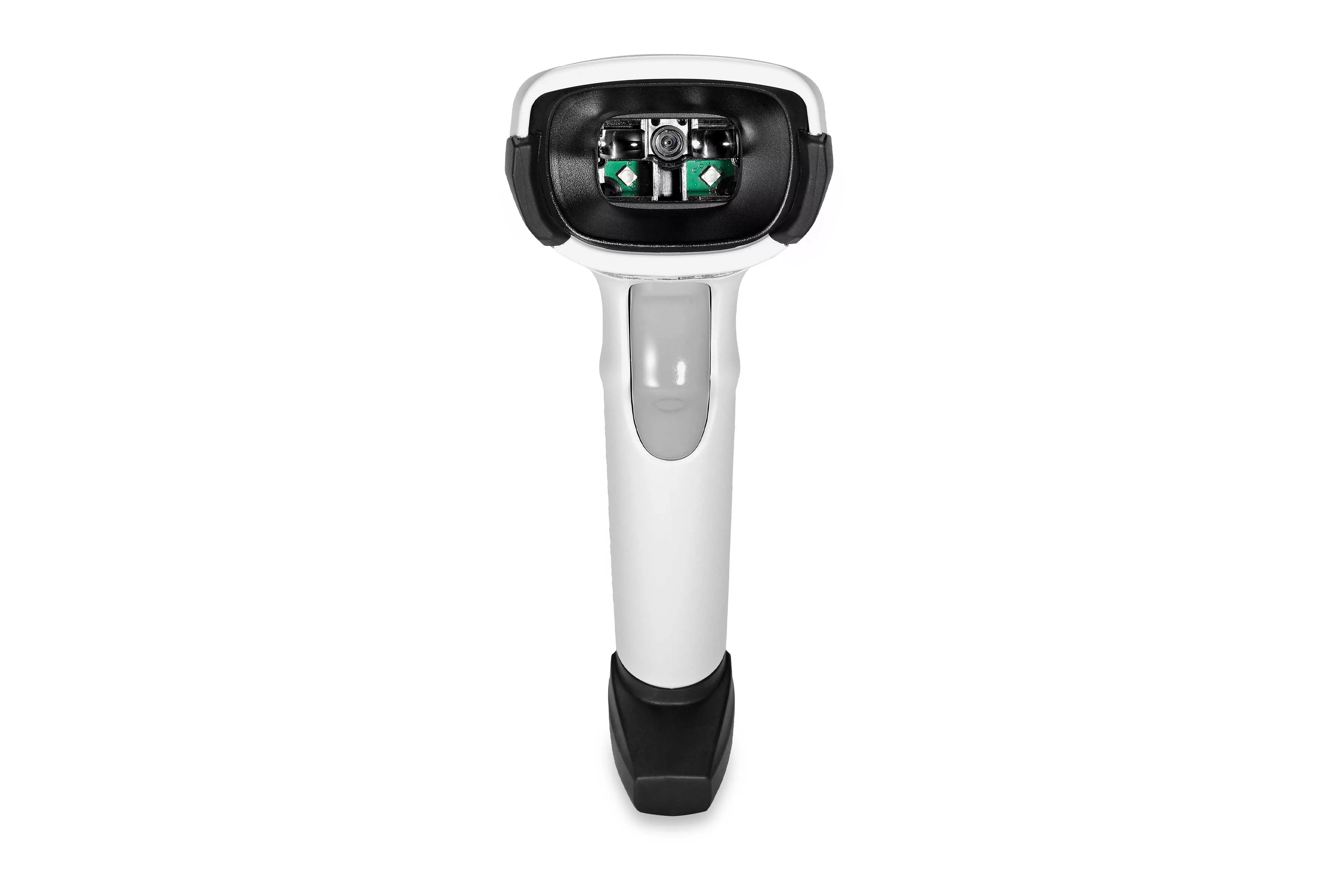 Frontale productafbeelding van de Zebra DS2208 bedrade 1D/2D-barcodescanner