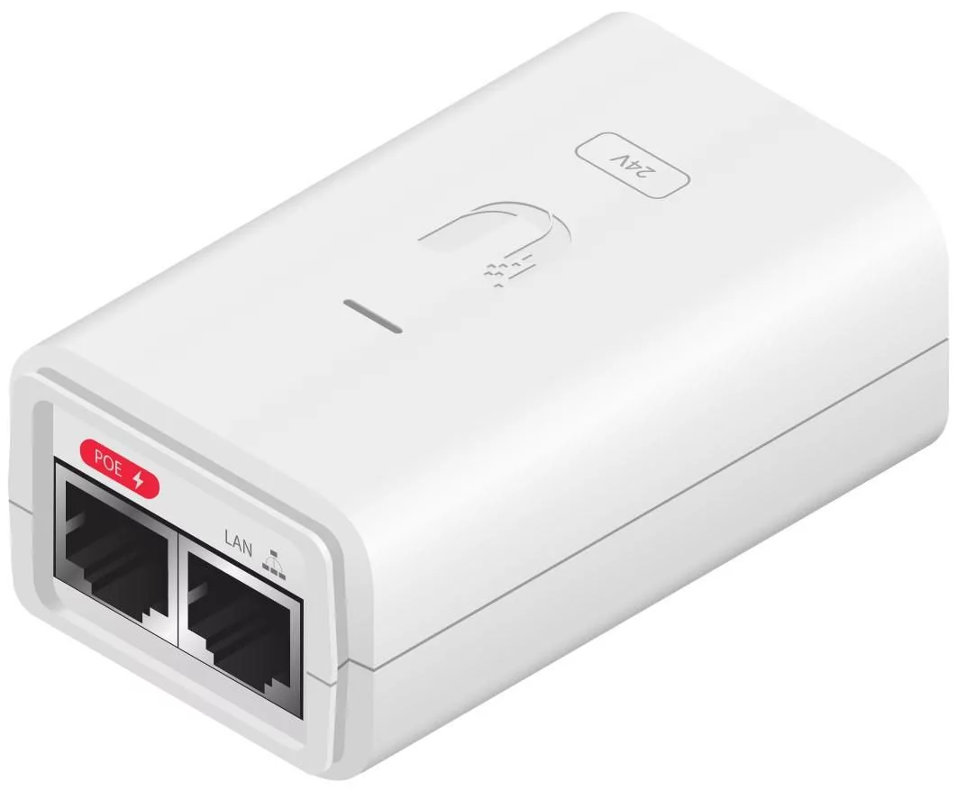 Ubiquiti 24V 7W PoE-adapter – Gigabit – POE-24-7W-G-WH