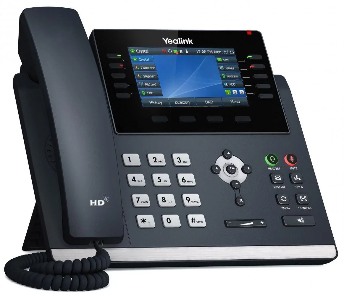Yealink IP-telefoon – 16 SIP-accounts en Gigabit Ethernet – SIP-T46U