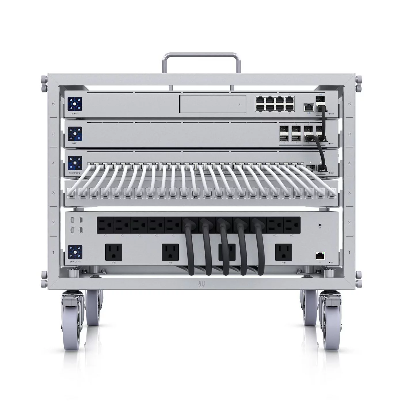Ubiquiti Toolless Mini Rack – 6U open-frame rack – U-Rack-6U-TL