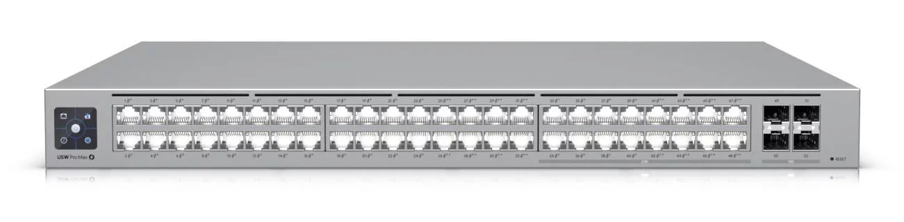 Ubiquiti UniFi Pro Max 48 PoE-switch – 720 W PoE-budget – USW-Pro-Max-48-PoE