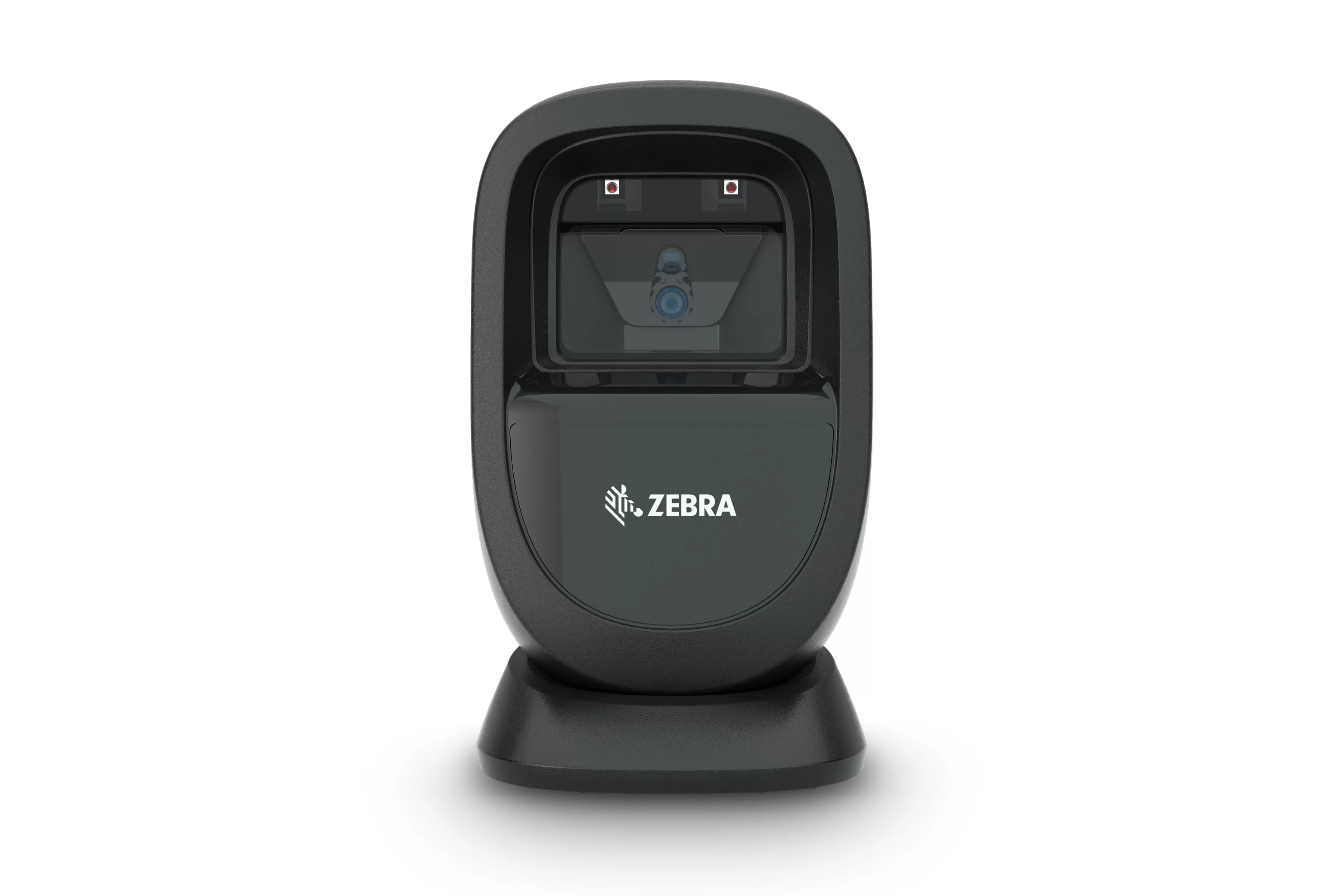 Zebra DS9308 bedrade 1D/2D presentatiescanner in zwarte uitvoering, vooraanzicht