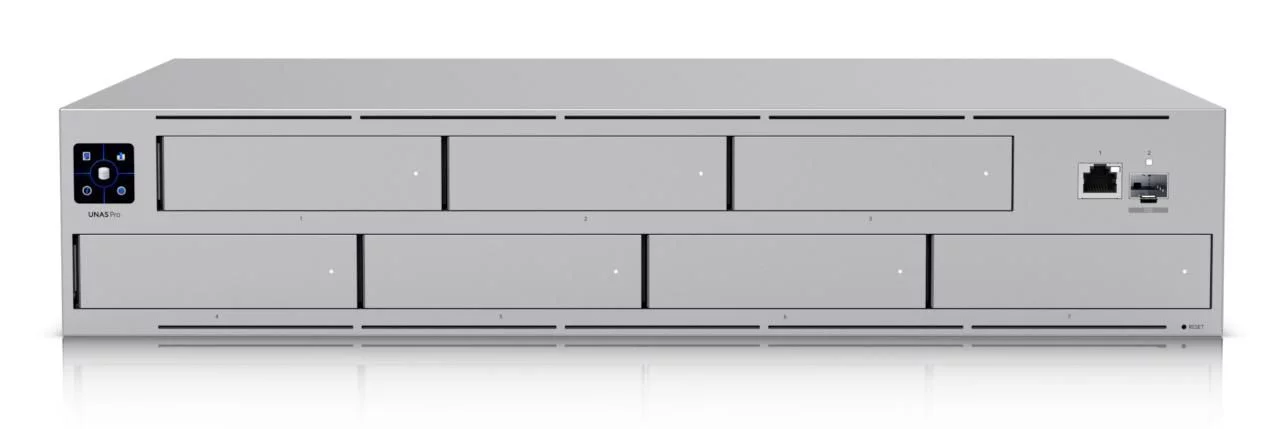 Ubiquiti UniFi NAS – 7 drivebays, 2U – UNAS-Pro