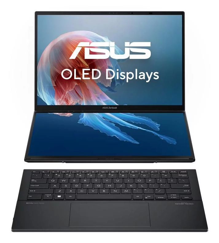 ASUS Zenbook Duo UX8406CA laptop – twee OLED-touchschermen – 90NB14X1-M00L60