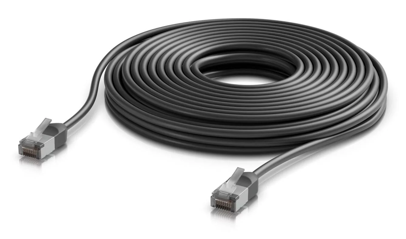 Ubiquiti UniFi Premium Patch Cable Outdoor 12 m – 10 GbE, zwart – UACC-CABLE-PATCH-OUTDOOR-C6A-12M-BK