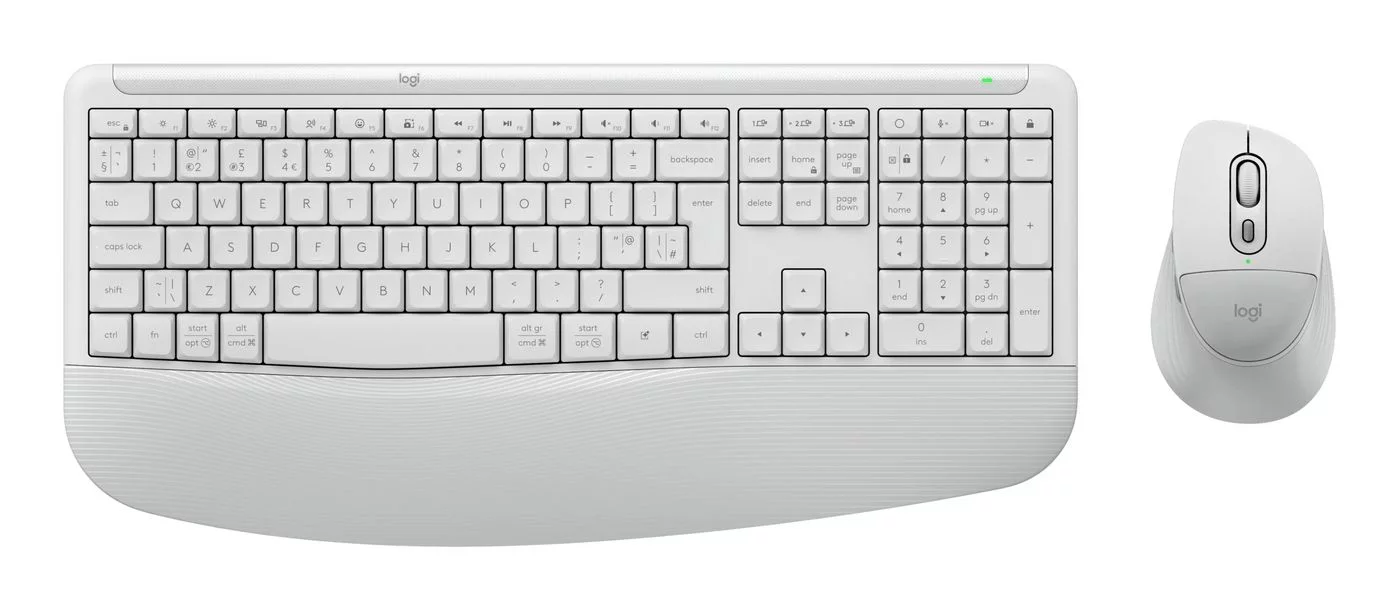 Logitech Signature Comfort Plus MK880 toetsenbord- en muiscombinatie – off-white – 920-014033