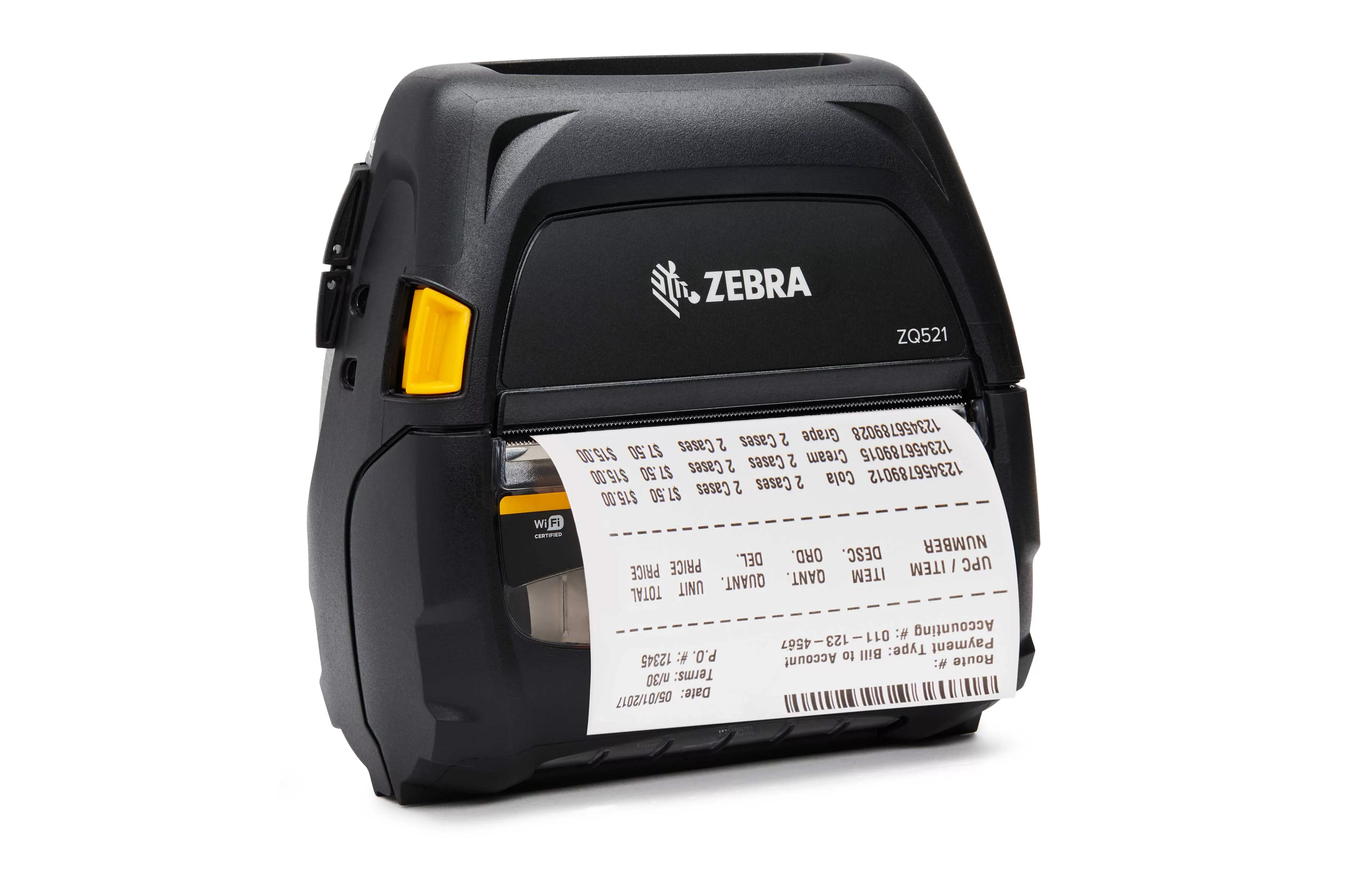 Zebra ZQ521 mobiele direct-thermische labelprinter met uitgenomen label