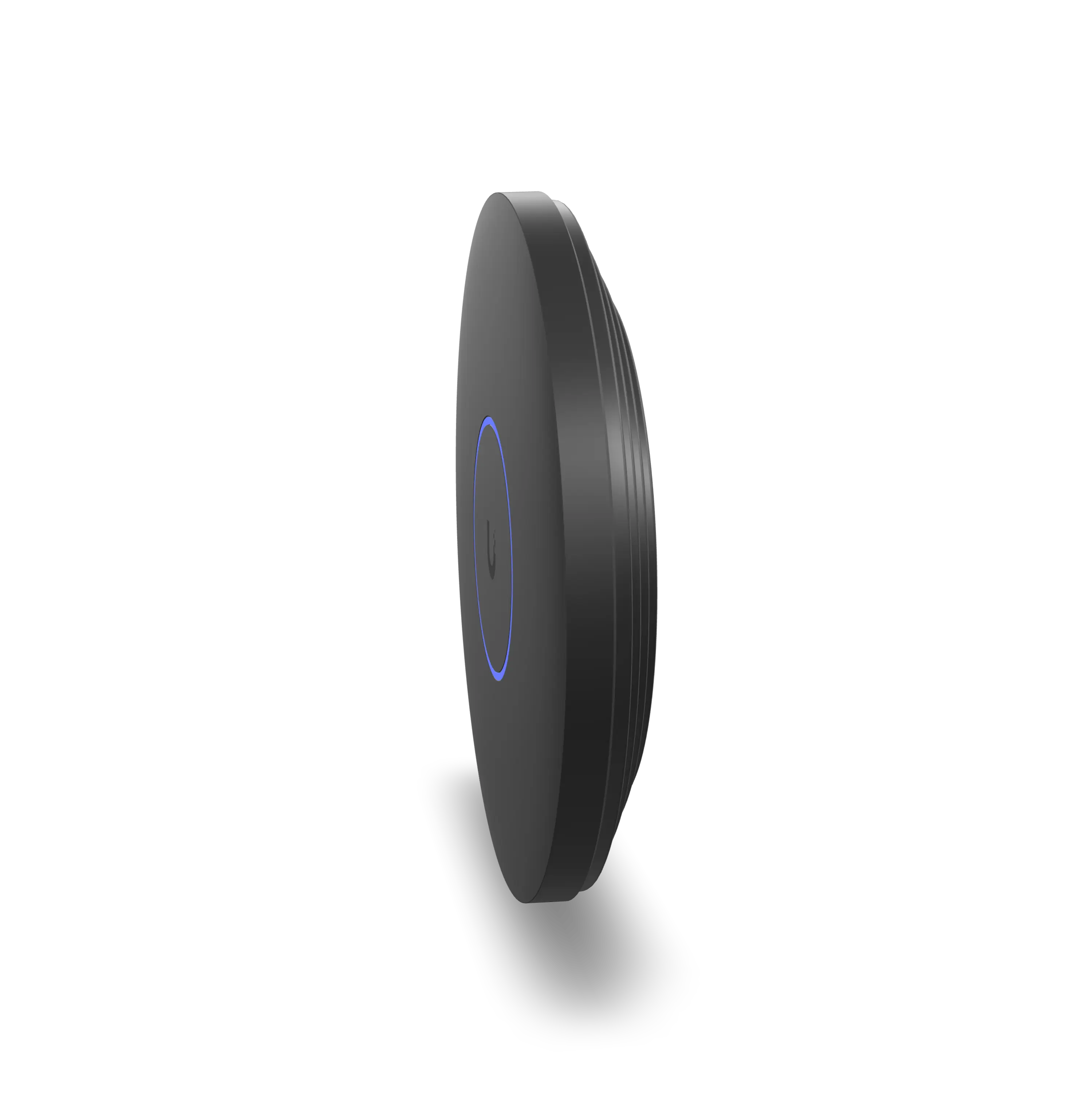 Zwart Ubiquiti U7 Pro XG-B WiFi 7 access point in zijaanzicht