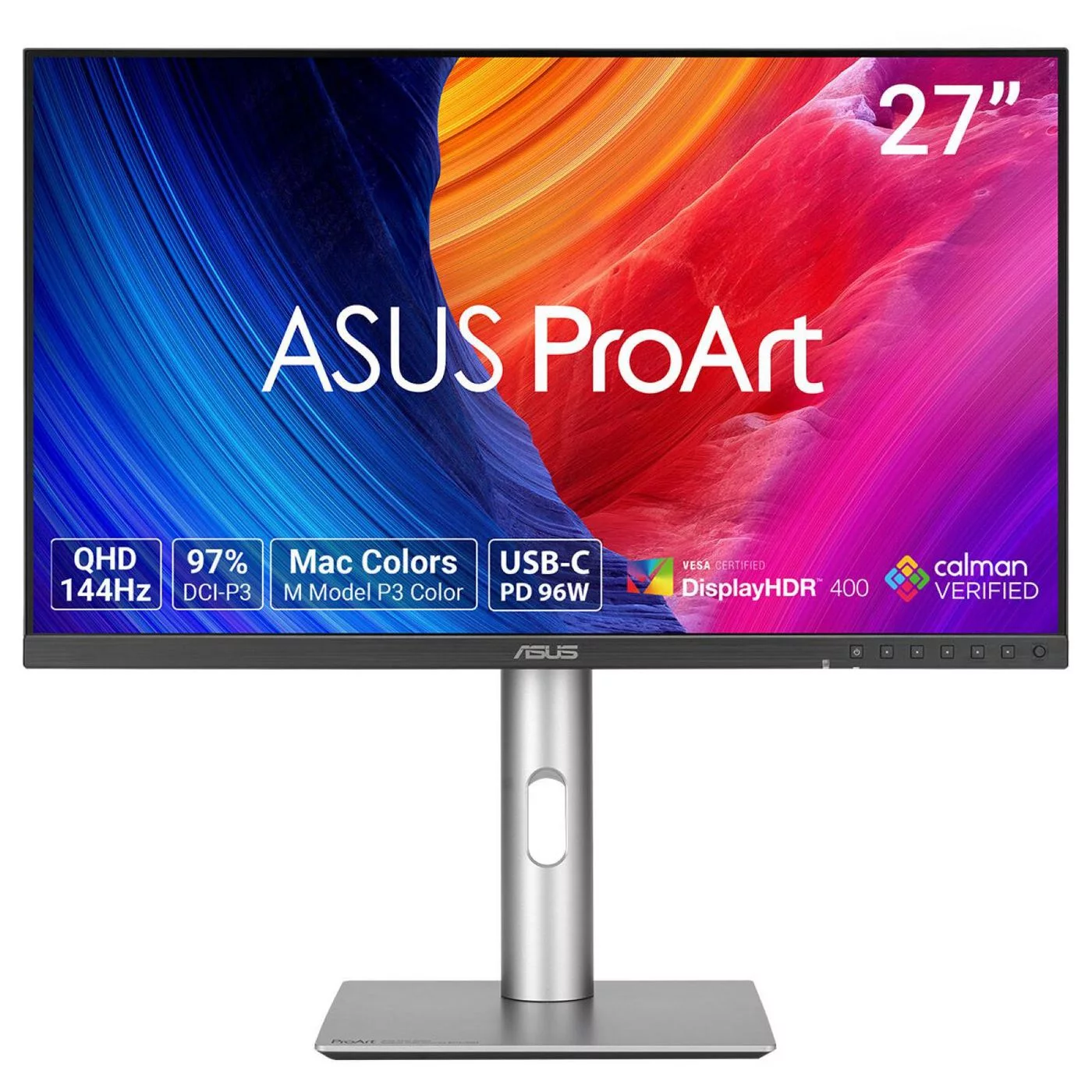 ASUS ProArt PA278CGRV monitor – 27 inch QHD, USB-C 96 W – 90LM06Q1-B01K71