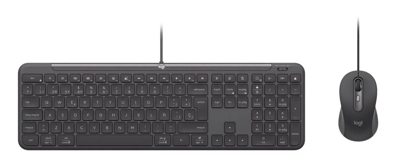 Logitech Signature Slim Wired Combo MK620 toetsenbord- en muisset – Nordic QWERTY, grafiet – 920-013347