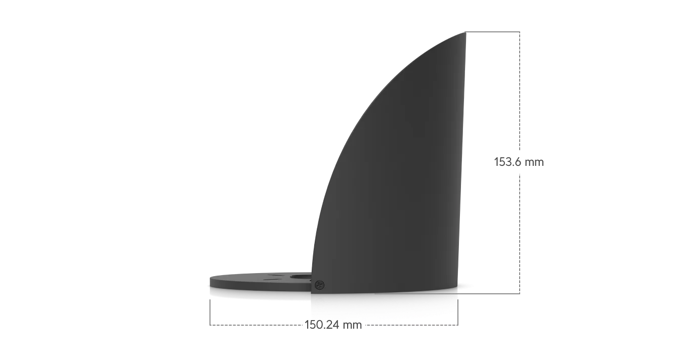 UACC-G6-DOME-WS-B zwart weerbestendig schild voor G6 Dome-camera