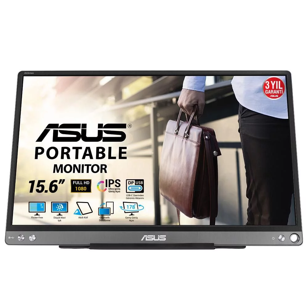 ASUS ZenScreen MB16ACE draagbare monitor – 15,6-inch Full HD – 90LM0381-B04170