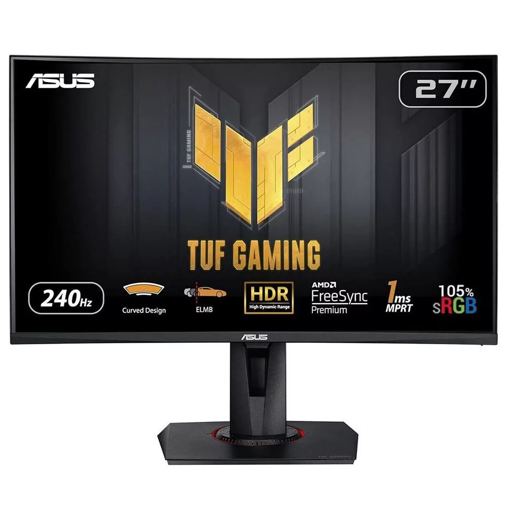 ASUS TUF Gaming VG27VQM gebogen gamingmonitor – 27 inch, 240 Hz – 90LM0510-B03E70