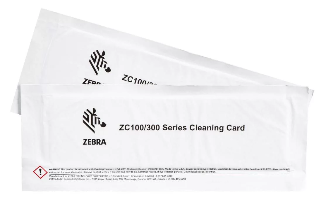 Zebra Cleaning Card Kit (Improved) (105999-310-01)