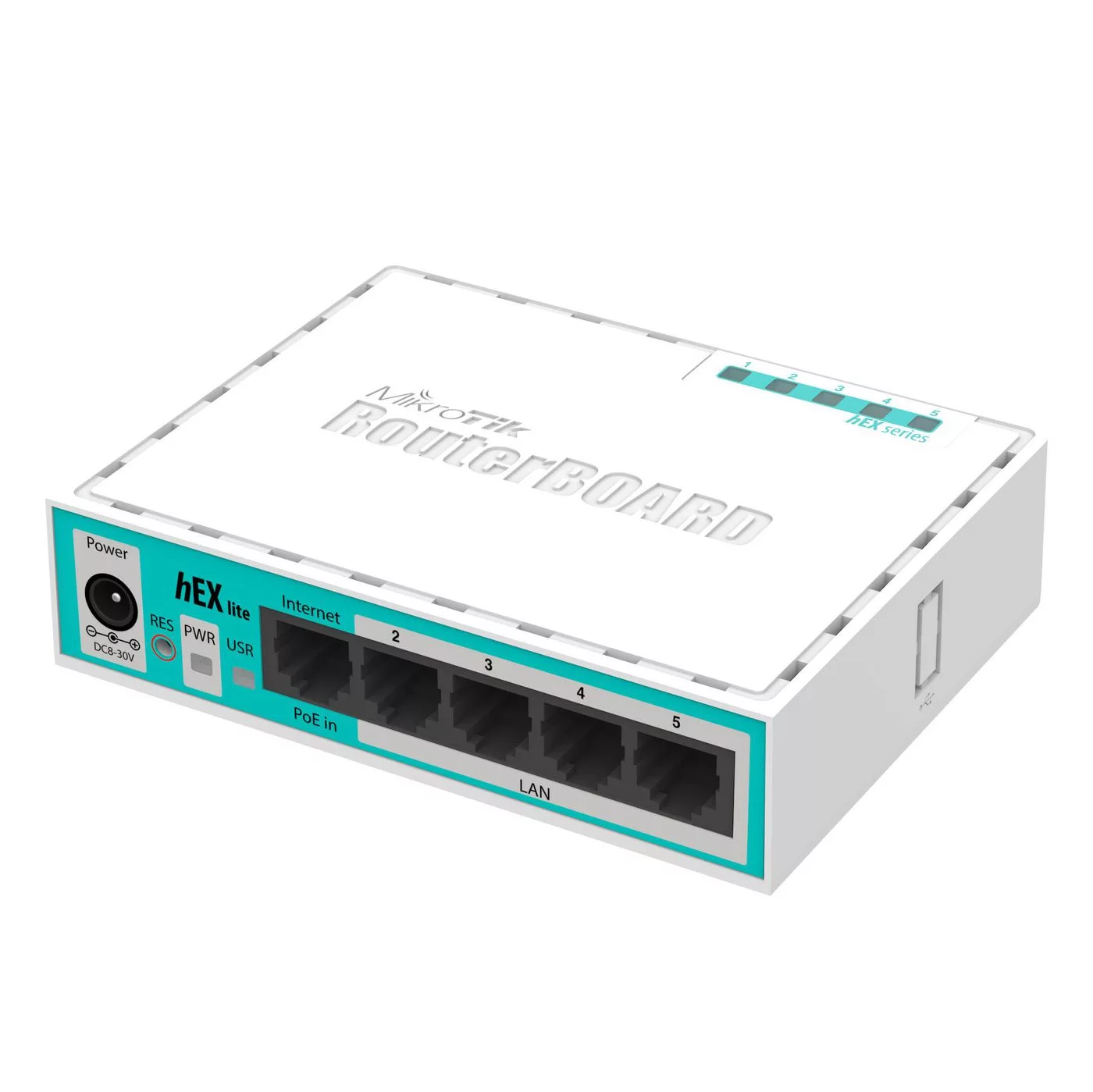 MikroTik hEX lite bekabelde router – 5× 10/100 Ethernet – RB750R2
