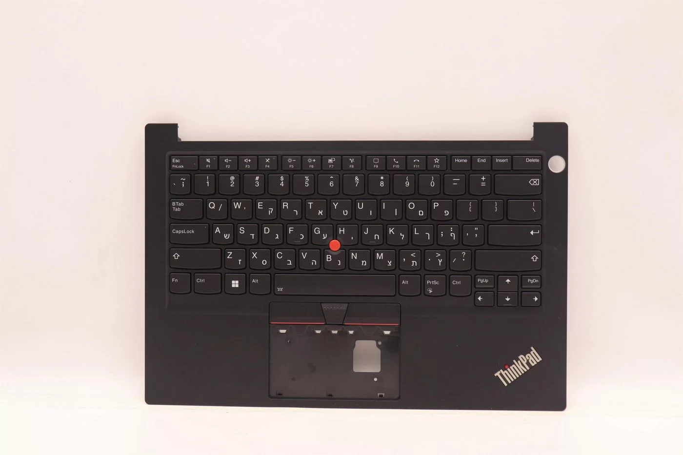Lenovo ThinkPad E14 toetsenbord-palmsteun – Hebreeuws, verlicht en met vingerafdruklezer – 5M11C47633