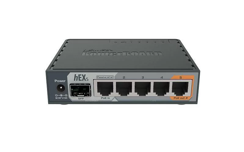 MikroTik hEX S bekabelde router – 5× Gigabit Ethernet en SFP – RB760iGS