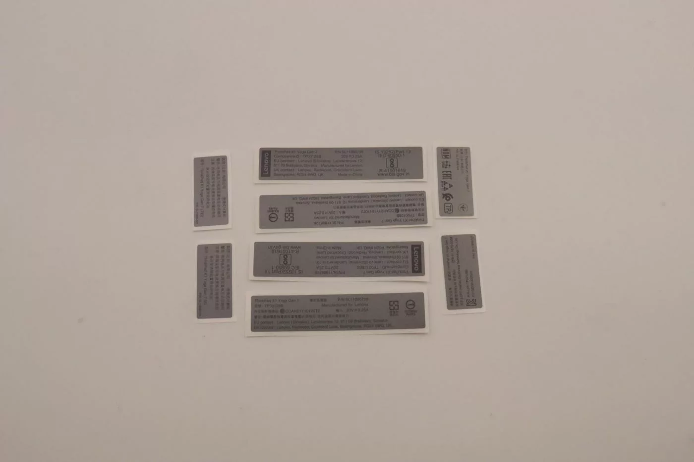 Lenovo ThinkPad X1 Yoga Gen 7 labelkit – 5L11C42047