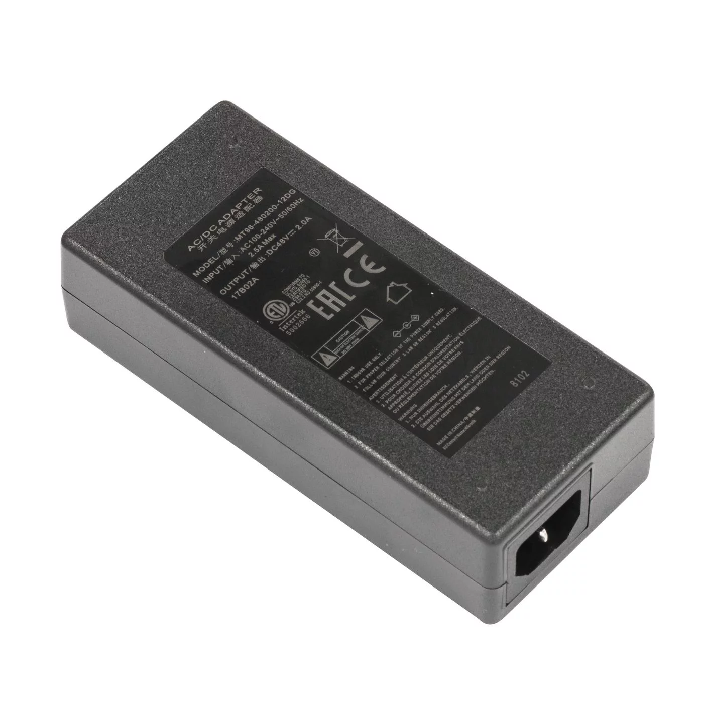 MikroTik 48V2A96W 48 V-voeding – 96 W met stekker
