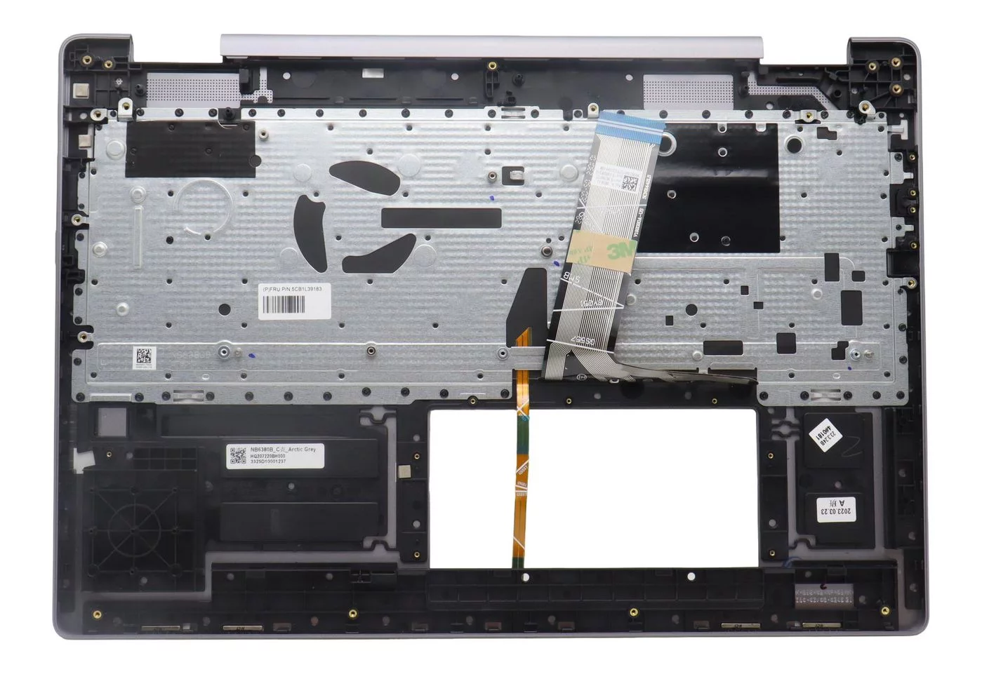 Lenovo Yoga 7 16IRL8 toetsenbord/topcase-assembly – Nordic-indeling – 5CB1L39163
