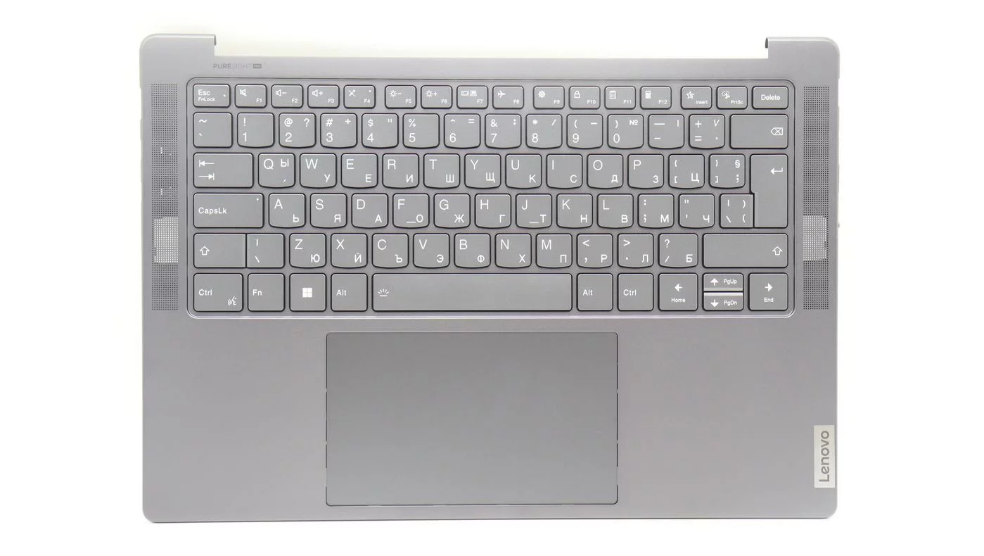 Lenovo Yoga Pro 7 14ARP8 upper-case-assemblage – Bulgaars toetsenbord, Storm Grey – 5CB1L50245