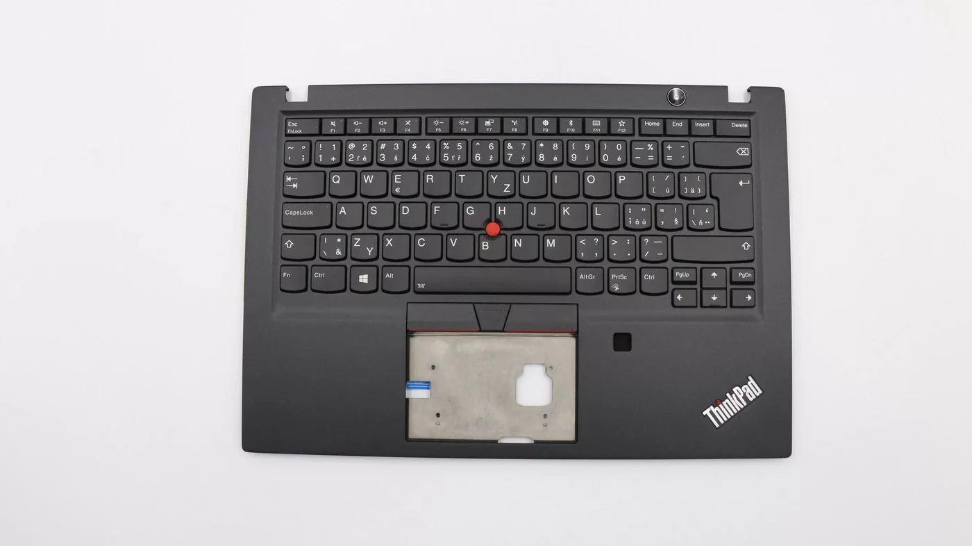 Lenovo ThinkPad T490s toetsenbordcover – CZ/SK, backlight en vingerafdruklezer – 02HM278