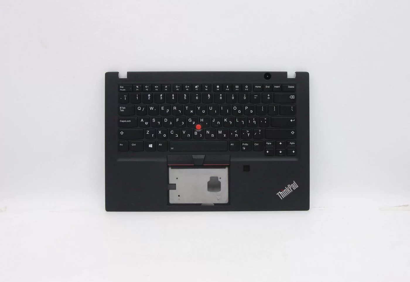 Lenovo C-cover met Hebreeuws toetsenbord – zwart, verlicht – 02HM287