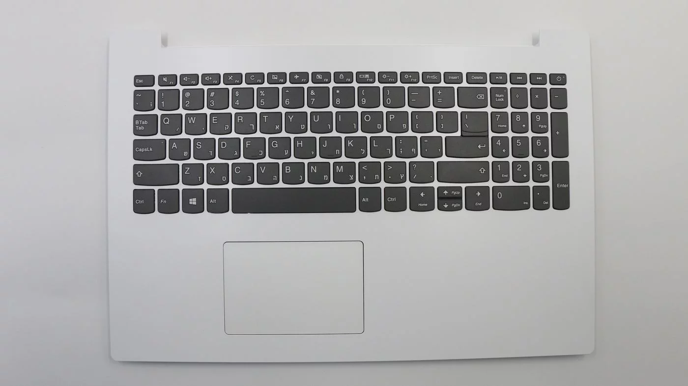 Lenovo IdeaPad 330-15IKB bovenbehuizing met Hebreeuws toetsenbord – wit – 5CB0R16629