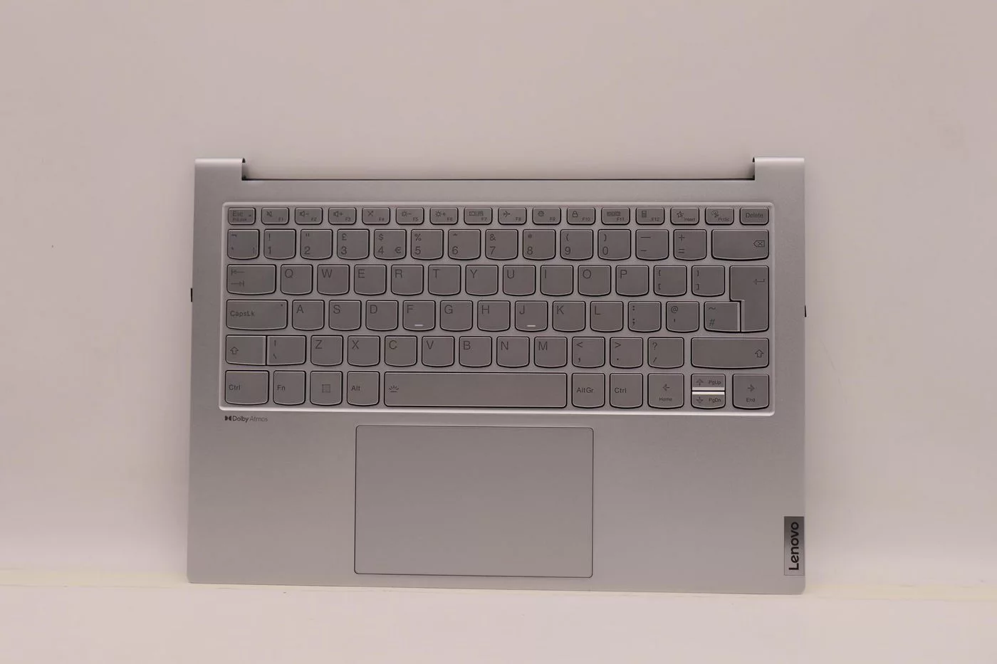 Lenovo Yoga Slim 7 Pro 14IAP7 toetsenbord met bovenbehuizing – UK-indeling, Cloud Grey – 5CB1H70829