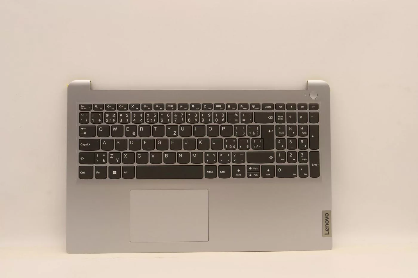 Lenovo IdeaPad 1 15ADA7 toetsenbord met topcase – Tsjechisch/Slowaakse indeling, Cloud Grey – 5CB1F36651